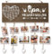 Belillpipi Geschenke für Opa, Opas Geschenke Geburtstag, Holzschild Fotoseil und Holzpflöcke, Wand-Bilderrahmen Dekoration, Geschenke zum Vatertag, Opa Wir Haben Dich lieb Geburstagsgeschenk