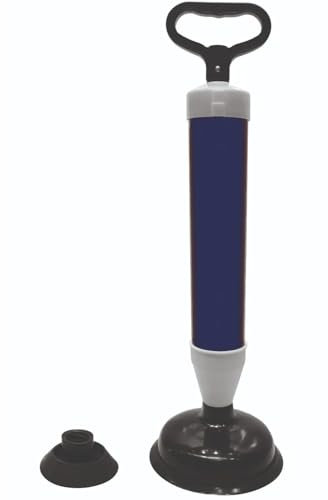 AMK® Vacuum Plunger Blue Powerful Suction Unclogs Drains Easily Ergonomic Handle for Bathroom and Kitchen Unclogging