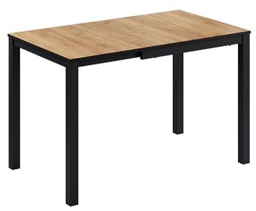 Vicco Mesa de Comedor Granny, Roble/Antracita, 120 x 70 cm Extensible
