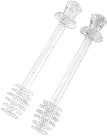 Cucchiai di miele – 2 barre trasparenti per agitazione, strumenti di dosaggio per marmellata e miele | Utensili da cucina per raccogliere e mescolare bevande e spargere per, utensili da cucina
