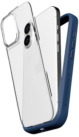 RHINOSHIELD Mod NX Modular Phone Case for iPhone 17 Navy Blue | Bumper Case with Backplate, Modular 2 Way Design, Military Grade Drop Protection