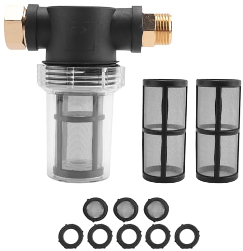 Aboiled Sediment Filter Attachment Line Water Hose Filter, Garden Hose Filter for Pressure Washer Inlet Water