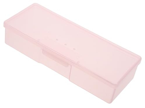 TOYZFRIENDY Transparente Nagelwerkzeugbox aus Kunststoff Tragbare Multifunktionale Aufbewahrungsbox für Kleine Nagelzubehörteile und Maniküre Werkzeuge für Zuhause und Salon