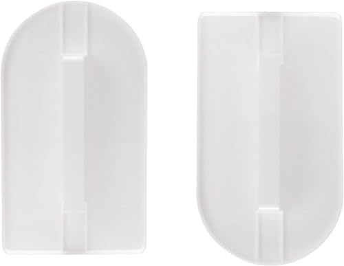 2 PCS Cake Smoother Set, Fondant Smoother Tool,Cake Smoother Polisher, Cake Icing Smoother, Flat Cake Decorating Tools for Fondant, Buttercream (White)