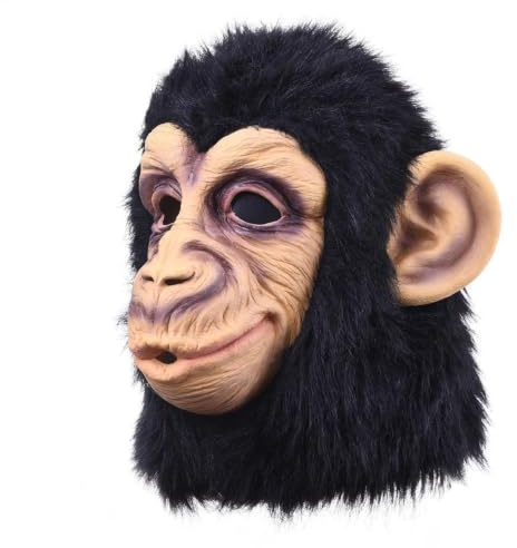 Halloween Monkey Masque Realistic Breathable Soft Prop