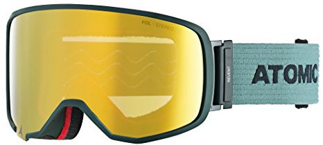 Atomic, All Mountain-Skibrille, Unisex, Für schwaches Licht, Large Fit, Live Fit-Rahmen, FDL-Doppelscheibe, Revent L FDL Stereo, Grün/Pink-Gelb Stereo, AN5105444