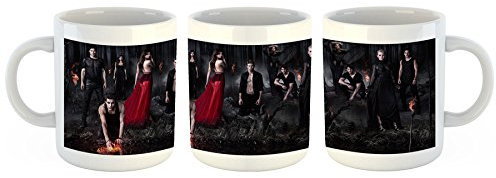 Unified Distribution The Vampire Diaries - Tasse mit Motiv Bedruckt, 300ml C-Henkel. Tolles Geschenk für Büro, Küche, Geburtstag, Ihre Neue Lieblingstasse zum Frühstück