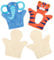 Baker Ross E562 Weiße Handpuppen aus Stoff - zum Basteln und Dekorieren für Kinder - für Puppenspiel - 6 Stück