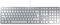 CHERRY KC 6000 SLIM FOR MAC, Kabelgebundene Mac-Tastatur (USB-A Anschluss), Französisches Layout (AZERTY), Flüsterleise Tasten, Flaches Design, Weiß-Silber