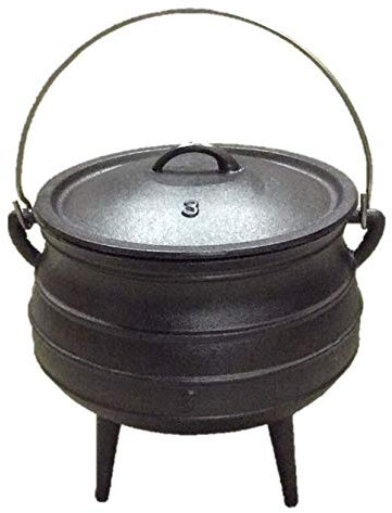 Cuisiland 8.6QT Pre-seasoned Cast Iron Potjie pot