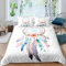 Loussiesd Mädchenbettwäscheset Traumfänger Bettwäscheset für Kinder Teens Dekoratives Mikrofaser-Bettset 2-teilig 155x220 cm + 80x80 cm Niedliches Bettset