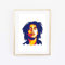 Din A4 Kunstdruck ungerahmt - Bob Marley Portrait Grafik modern Reggae Künstler Star Ikone Druck Poster Bild