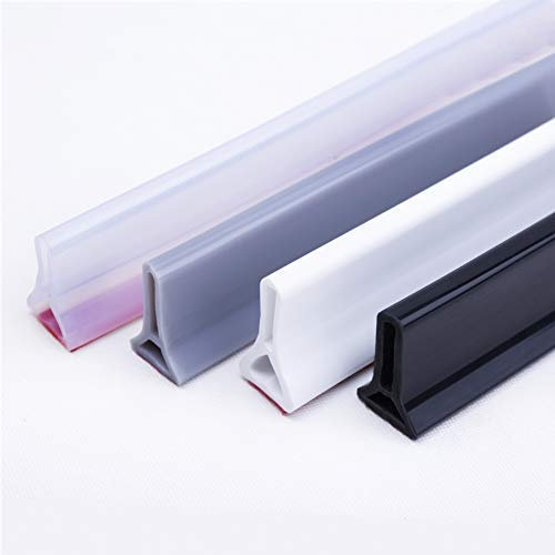 Hohe Qualität Schwallschutzleiste Dusche, Faltbare Duschtürschwelle, hält das Wasser innerhalb der Schwelle (Grau, 205)