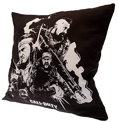 Kissen Kopfkissen Jugendliche Kinder Dekokissen mit Füllung Zierkissen 40x40 cm Call of Duty- Schwartz COD-5629C
