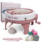 WEIKUELE Strickmaschine 48 Nadeln, Smart Weaving Loom Round Spinning Strickmaschinen, Knitting Board Roating Double Loom, for Adults or Kids Knit Scarf Hat Socke, f48
