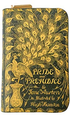 Pride and Prejudice Geldbörse mit Reißverschluss, Buchliebhaber, Geschenk, Buchtasche, Geschenk für sie, Jane Austen, Valentinstagsgeschenk ASVP Shop, grün, Kompakt