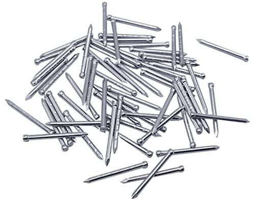 Lot de 1000 clous de finition en acier zingué pour le travail du bois 1,5 x 20 mm