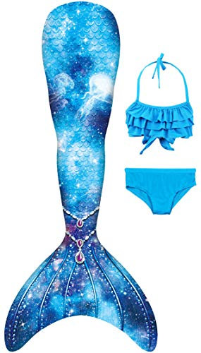 shepretty Meerjungfrauenschwanz zum Anzug für Meerjungfrauen Schwimmen für Kinder.,wpJCKA15,110