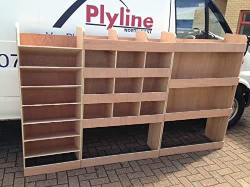 Fully Assembled Van Shelving Racking to fit VW Crafter MWB L2 Plywood System Case Storage Unit UK