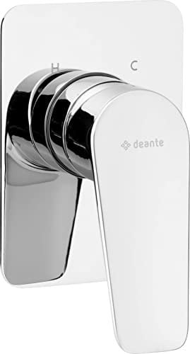 Badezimmer-Duscharmatur, die unter dem Gips montiert wird, ohne Duschschalter, von Deante Jasmin, Chrom, BGJ_044L