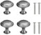 Yesmin 4 Piece Cabinet Door Knobs,Cupboard Drawer Door Knob for Kitchen Furniture Cabinet Knob with Screws-Gun Grey(Small)