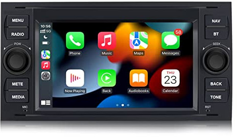 AWESAFE 7 Pollici Android 2G+32GB Autoradio 2 Din per Ford Focus Fiesta Kuga C/S-Max Fusion Transit Galaxy Mondeo (2005-2007) Car Radio con CarPlay Android Auto Bluetooth Vivavoce (Senza lettore CD)