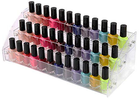 Vernis À Ongles - Rangement Vernis À Ongle Gains Place, Organisateur Ongles Universel Présentoir Pouvant Contenir Jusqu'À 60 Bouteilles, Acrylique Transparent Maquillage Présentoir Rack