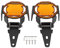 KIMISS Motorrad-Nebelscheinwerfer-Abdeckung, Motorrad-Nebelscheinwerfer-Schutzabdeckung, LED-Lampenschutz, Passend für R1200GS R1250GS Adventure LC (Orange)