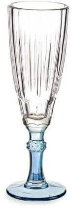 Vivalto Copa de champán Exotic Cristal Azul 6 Unidades (170 ml)