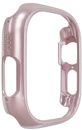 SCHIK Cassa del PC Per Apple Watch Serie 8 41mm 45mm Guarda Copertura Hollow Frame Protector Bumper on per Apple Watch Ultra 49mm Accessori, For Watch 8 45mm, agata