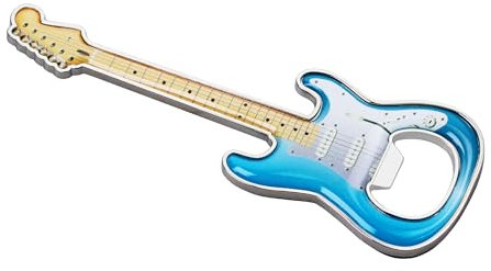 LanHong 1 Stück/Set Flaschenöffner Bier Gitarre geformt Flaschenöffner Gitarre Geschenk Küche Gadgets für Trinker Musik Gitarre Liebhaber (blau)