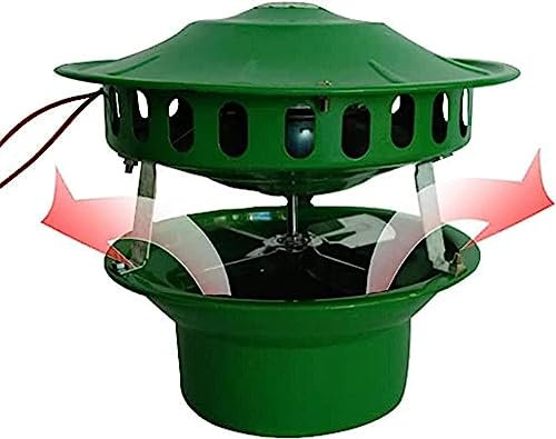 Samnuerly Chimer Fan 80W Electric Chimney Fan Fan, Shotgun Evacuation Fan, Barbecue Extraction Hut Thermo Fireplace Stove