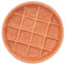 Padolitlay Ceramic Slow Feeder Cat Bowls 6 Inch Shallow Whisker Friendly Cat Food Bowls Grid Cat Dishes Pet Plate for Cat and Puppy, Dishwasher Safe (Orange)