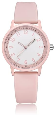 CIVO Damen Uhren Analog-Quarz Wasserdicht: Minimalistisch Armbanduhr Gummi Mode Elegant Beiläufig Designer Rosa