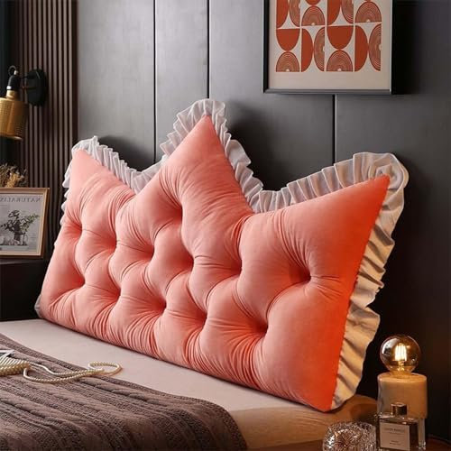 Bett Kopfteil Kissen Weiches Komfortables Rückenkissen Bett 90/120/150/180/200cm Lesen Kissen Kopfteil Entfernbar Gepolstert Bett Rückenlehne Waschbar Betten Sofa Rückenpolster(H,150x60cm/59x23in)