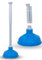 EVOKK Plunger for Bathroom Sink, & Drain - Plastic Handle with Blue Cup Sink Plunger, Unblocker Cleaner Pump for Home, Toilet, Kitchen, Bathtub, Shower and Drains.