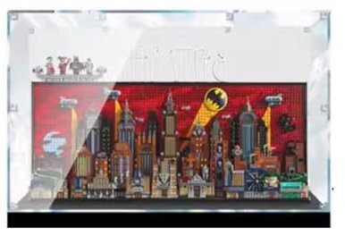 Display Case for Lego DC Batman: The Animated Series Gotham City, Dustproof Display Box Compatible with Lego 7627, Gift (Transparent B)