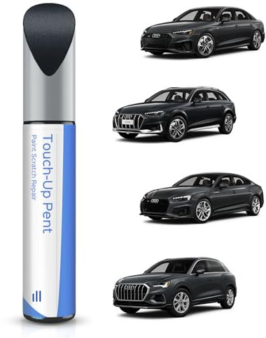 PARTS4EV LX7L/H1 Manhattan Grau Metallic Ausbesserungsfarbe – Exakte Übereinstimmung für Audi A4/A4 Allroad/A5/Q3/Q5/e-tron/A5 Sportback– Ausbesserung von Kratzern und Abplatzungen