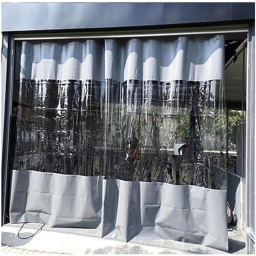 Pannelli laterali trasparenti impermeabili per gazebo, pergola esterna, in PVC, copertura per tettoia 1,8 x 2,2 m, con occhielli