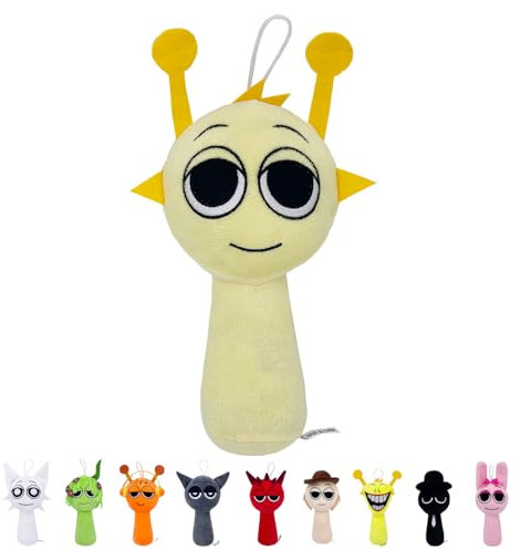 HYDTQCL Sprunki Plush, 25 cm Sprunki Plushies Kuscheltier, Sprunki Plush für Jungen Mädchen Kinder Fans Geburtstag Geschenk (J)