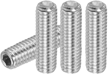 PATIKIL 20 Pz Vite Esagonale Senza Testa, Bullone Piatto M6x20mm in Acciaio Inox 304 Vite a Testa Esagonale per Maniglie Porta Riparazione di Apparecchi di Illuminazione