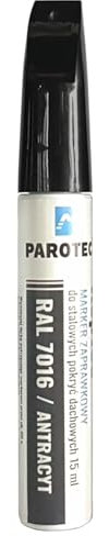 Parotec Marqueur de retouche RepTec 15 ml Peinture acrylique séchage rapide pour rayures et réparations, RAL 7016 Anthracite, avec protection contre la corrosion