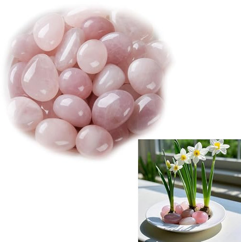 Syiyunran Quartz Rose Set De Pierres D'eau Cristal Roche - Rose, 100 Grammes, Pierre D'apaisement, Peut être Utilisé Comme Fontaine pour les étangs, Aquariums, Pots Plantes Autres Paysages