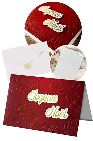 Joli Coon Premium Carte de Noël, 3D SIGNATURE, avec enveloppe, 17 x 11,5 cm | Papier design 350g, enveloppe Fine-Paper, sticker cachet doré, pour des vœux de Noël, éléments 3D dorés