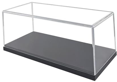 Oshhni Transparente Acryl-Modellauto-Vitrine, Maßstab 1:32, staubdicht, transparent, für Diecast-Modellautos