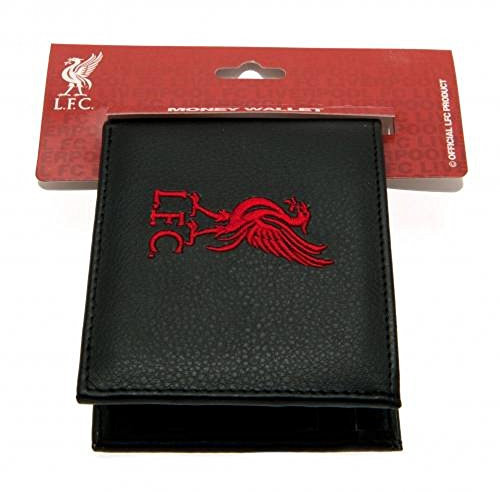 L.F.C Portefeuille en cuir brodé Liverpool, Noir