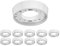 ledscom.de 10 Stück Deckenleuchte/Lampenfassung INEL, weiß, 1x GX53 max. 25W