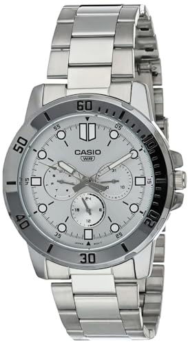 Casio Analoge Unisex-Armbanduhr in Braun, Silber, Klassisch