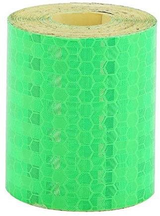 Keenso Reflective Tape Aufkleber, 5 cm x 3 m Sicherheitsklebeband, Universal Safety Reflective Warning Lighting Aufkleber, für Fahrrad & Auto, Boot, Anhänger(Grün)