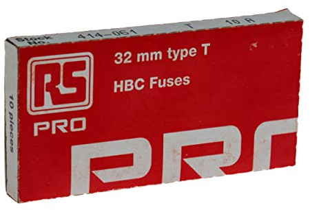RS PRO 70-065-65 Patronensicherung T / 10A 6.3 x 32 mm 500V ac Keramik, Packung a 100 Stück